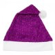 Gorro Navidad Lila Purpurina