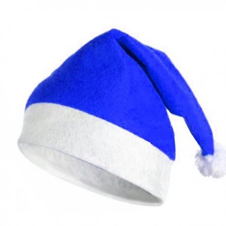 Gorro Papa Noel Azul