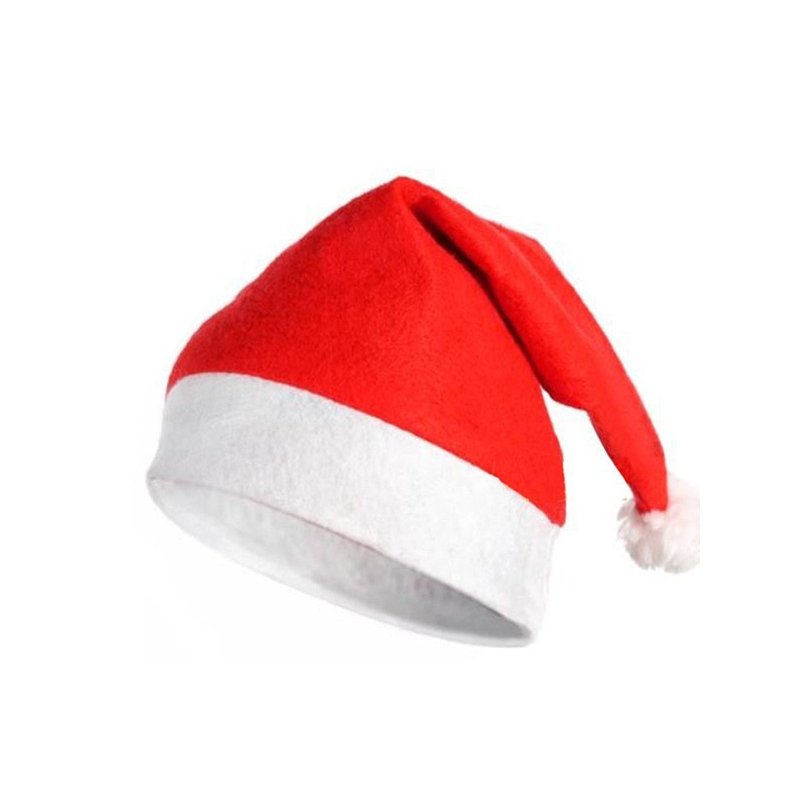 Sombrero de Papá Noel Tradicional Rojo y Blanco de Fieltro para Adultos Yansanidolgs 12 Unidades de 15 Pulgadas 