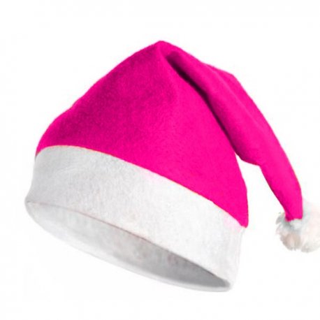 Gorro Navidad Rosa Fuerte